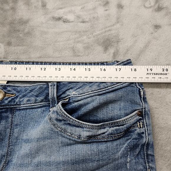 Sonoma Life + Style Jeans Womens 16 Blue Modern Fit Capri Crop Mid Rise Stretch - Picture 9 of 13